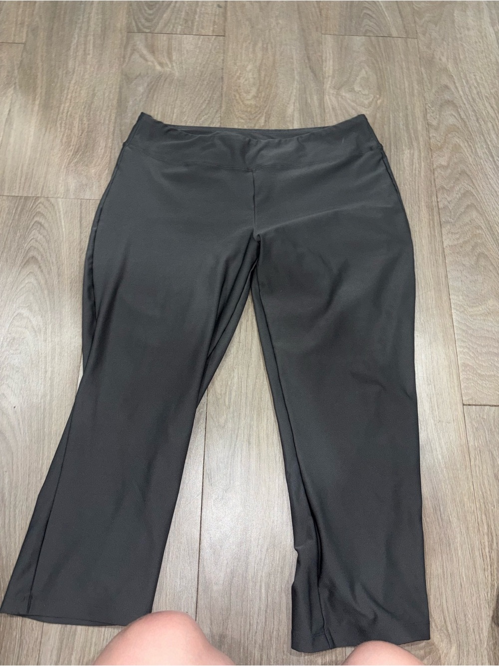 Women's gray Stretch Wide-Leg Pants